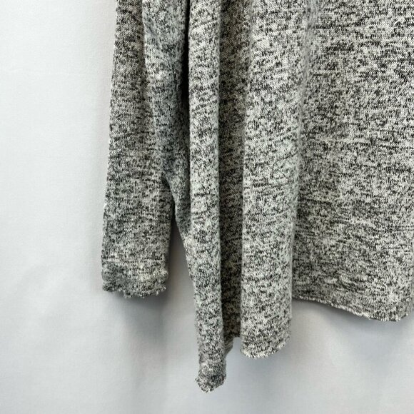 Silence + Noise Womens Pullover Sweater V-Neck Gray Heathered Long Sleeve S - Picture 7 of 10